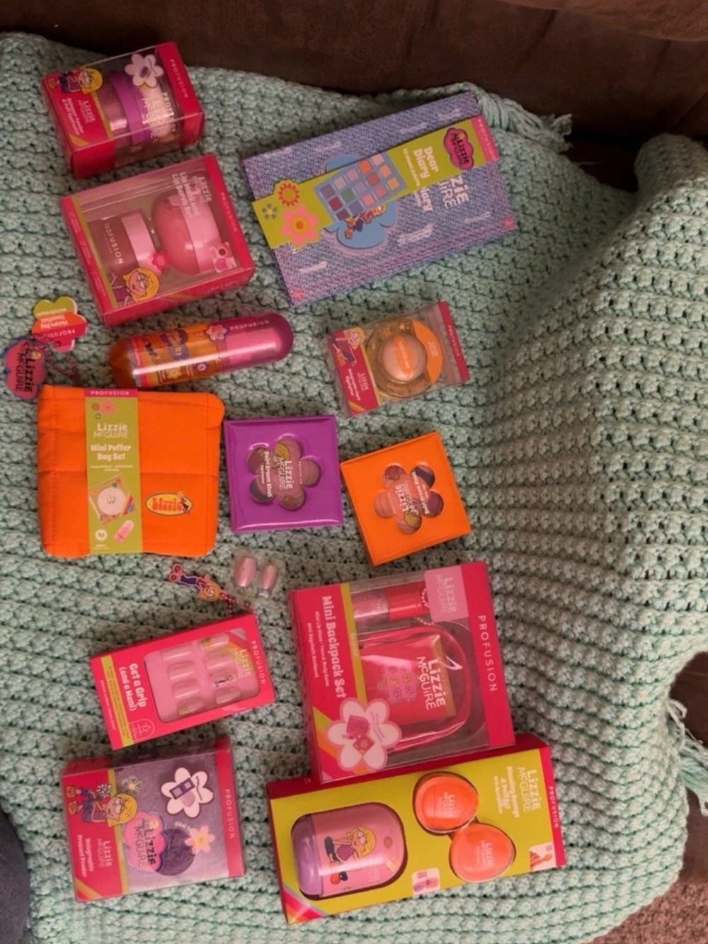 Profusion Cosmetics Kids Bath & Beauty Set - Pink & Orange